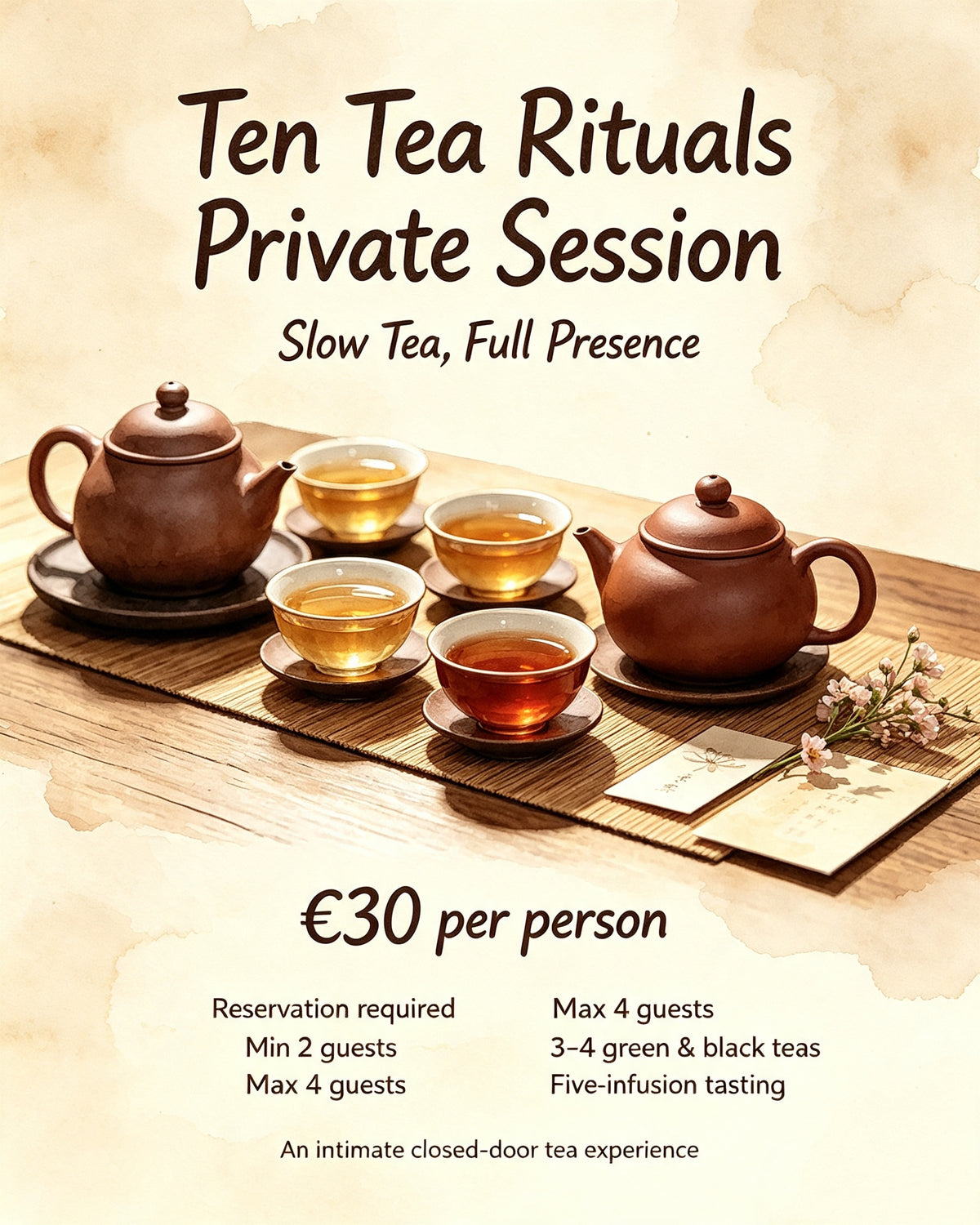 Shen Shi afternoon tea gathering with aged pu-erh tea